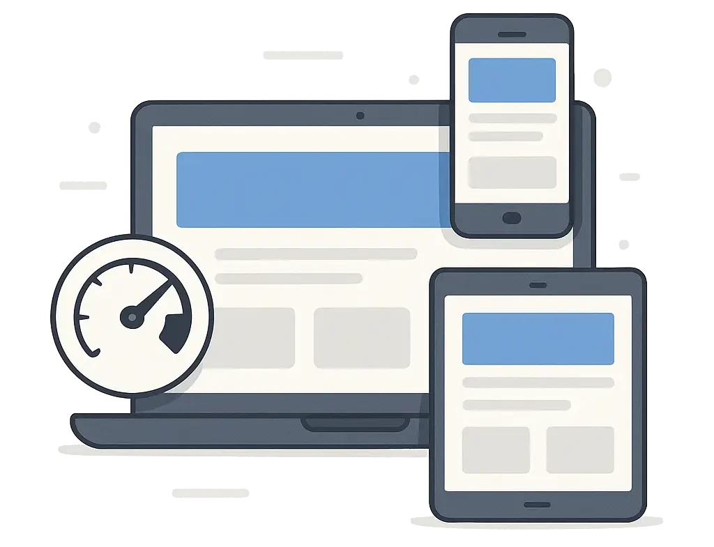 fast and responsive website